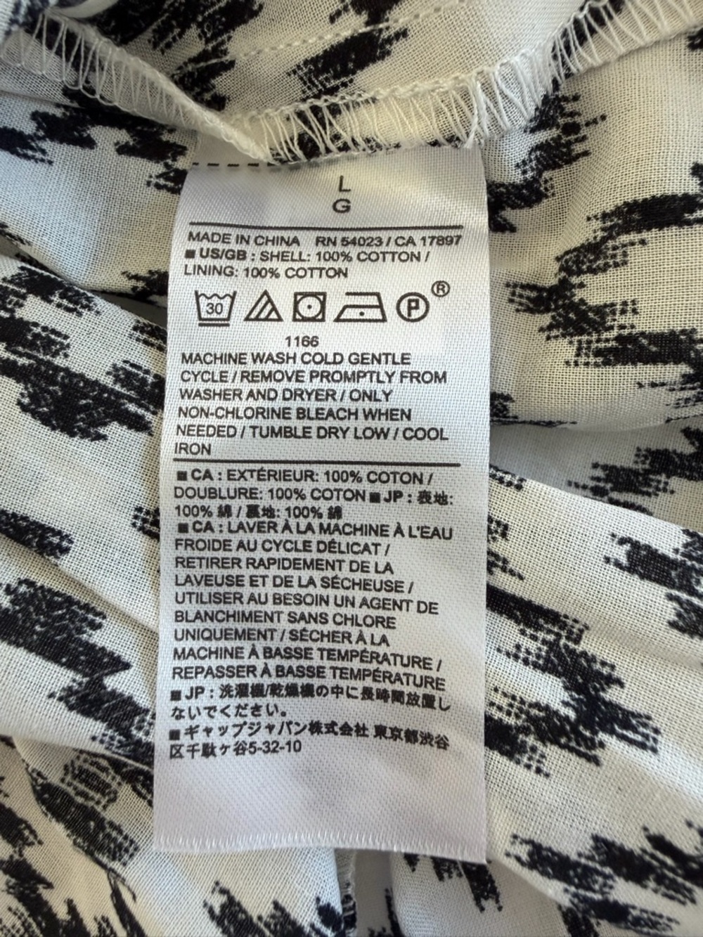 Banana Republic Black White Midi Dress NWT Size L Modest Babydoll Prairie - Picture 8 of 10